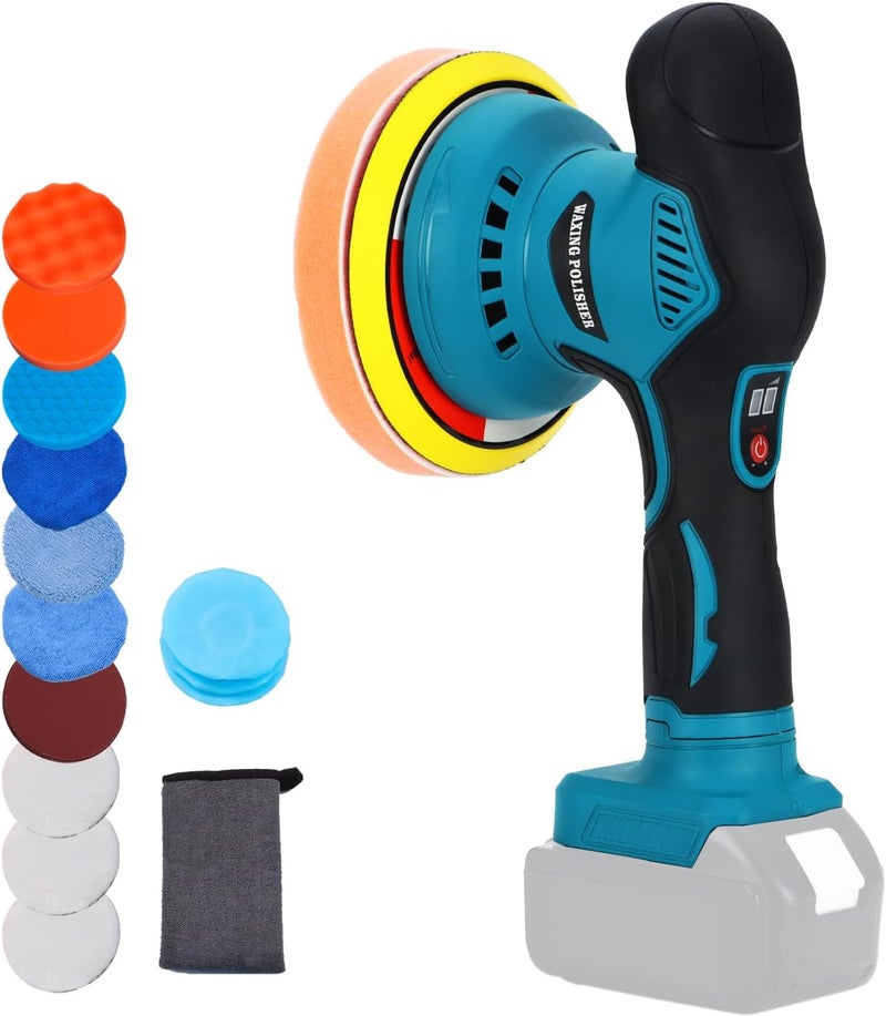 Alrigon Buffer Polisher Compatible with Makita 18v Battery, Cordless 6 Inch Orbital Buffer, Brushless Motor Car Buffer for Boat, Car Polishing and Waxing (Tool Only, NO Battery ) - Image 1